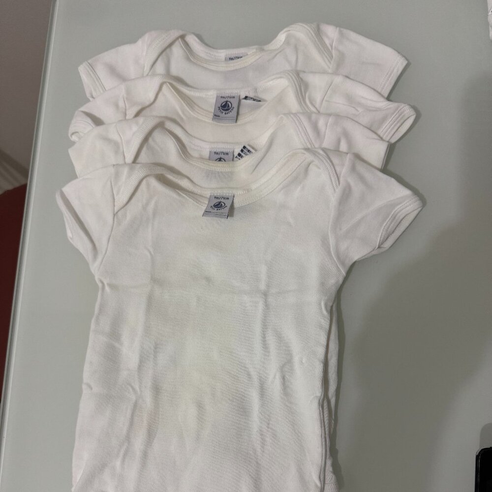 Petit Bateau lot of 4 undershirts